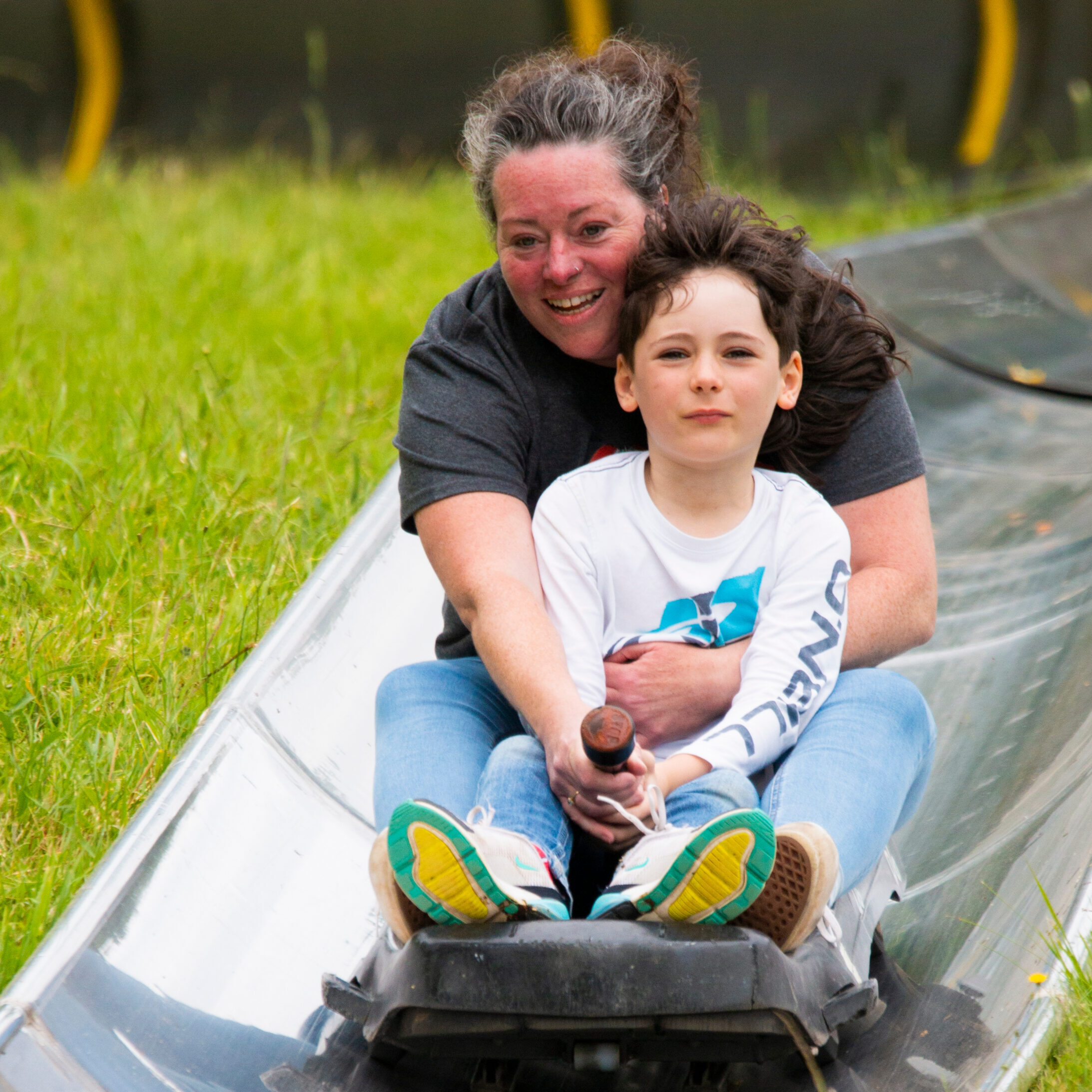tobogganing